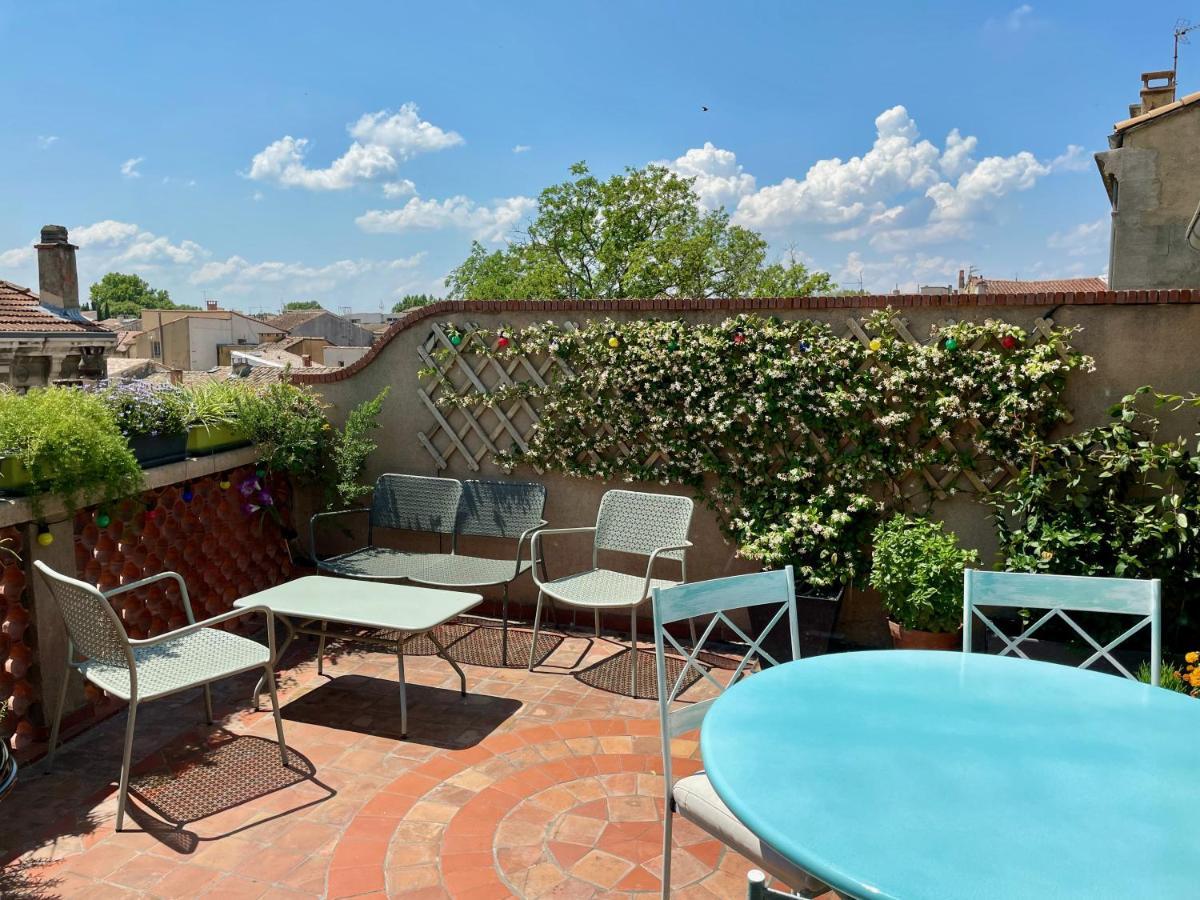 L'Atypique - T3 Grande Terrasse, Bbq Vue Et Cheminee Apartamento Avinhão Exterior foto